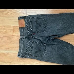 Black Levi wedgie jeans